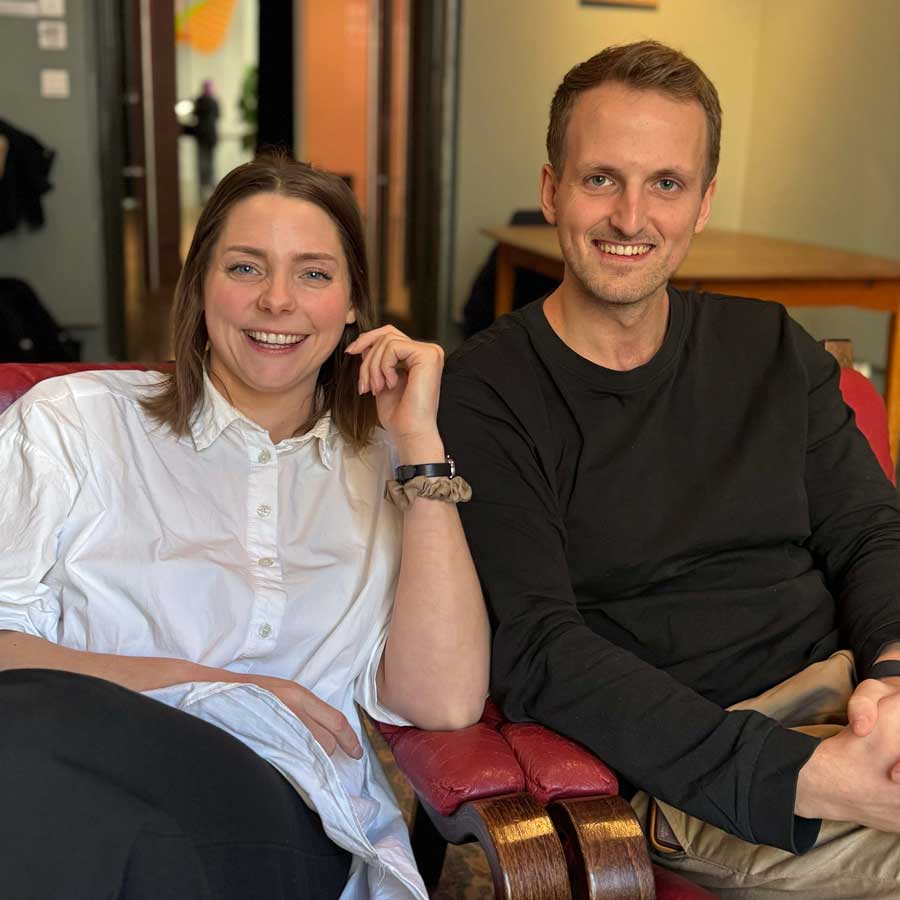 Representanter fra Aksell på speed dating-arrangement