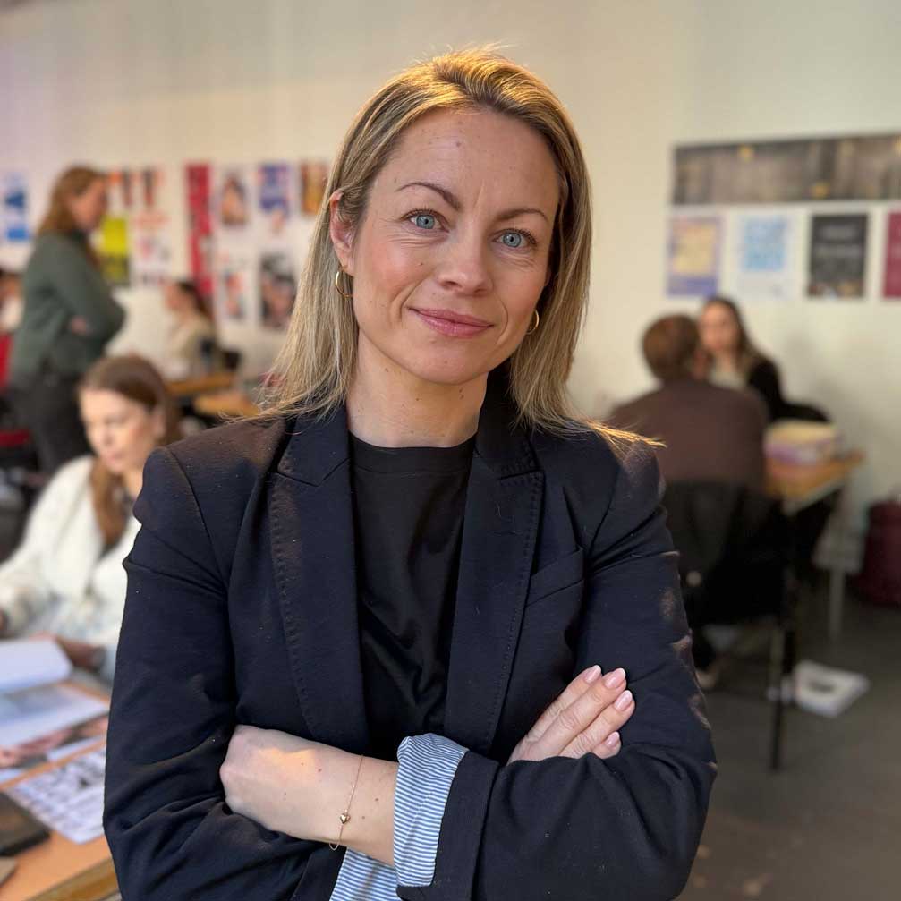 Faglærer Tone Glamsland under speed dating-arrangement